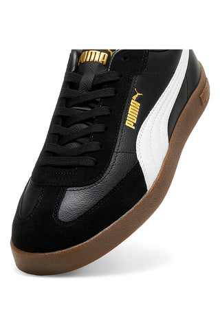 Schwarze Sneakers mit weißen Details Puma Club II Era