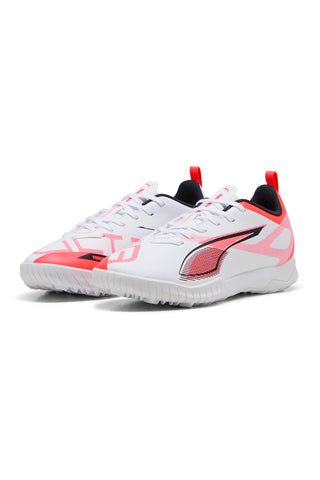 Scarpe da Calcetto Indoor Bianche e Rosse PUMA ULTRA 5 PLAY TT Jr