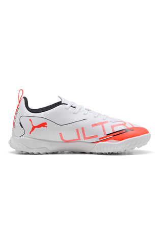 Scarpe da Calcetto Indoor Bianche e Rosse PUMA ULTRA 5 PLAY TT Jr