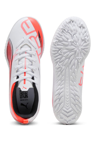 Scarpe da Calcetto Indoor Bianche e Rosse PUMA ULTRA 5 PLAY TT Jr