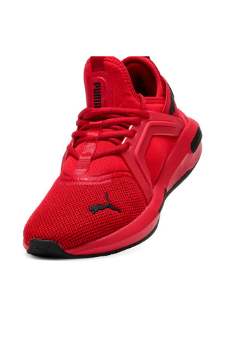 PUMA Softride Enzo 5 Junior-Sneakers in Rot mit Mesh-Obermaterial
