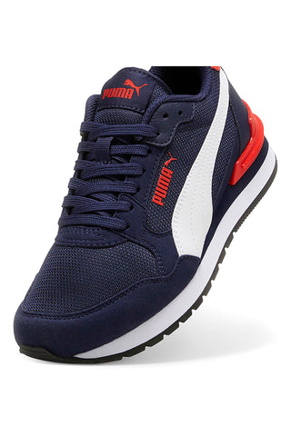 Sneakers Blu e Rosse Puma St Runner V4 Mesh Jr
