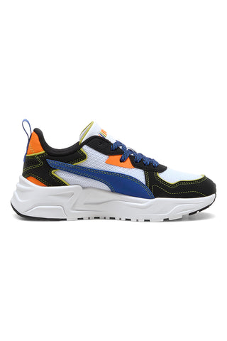 Sneakers Bianche con Dettagli Blu e Arancione PUMA TRINITY LITE STARBLITZ JR