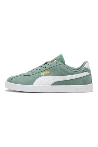 Sneakers Verde con Tomaia In Pelle e Suola Softfoam PUMA Club II Jr