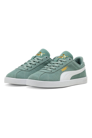 Sneakers Verde con Tomaia In Pelle e Suola Softfoam PUMA Club II Jr