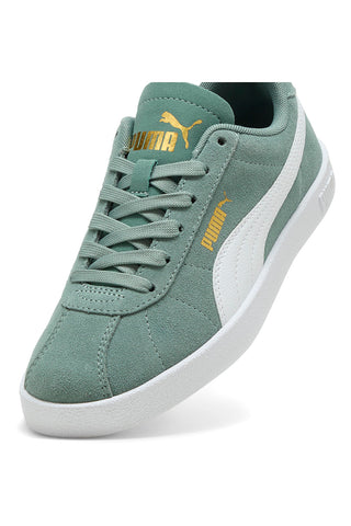 Sneakers Verde con Tomaia In Pelle e Suola Softfoam PUMA Club II Jr