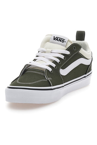 Sneakers Verde Oliva e Bianche VANS FILMORE