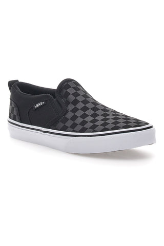 Schwarze und weiße Vans Asher Sneakers