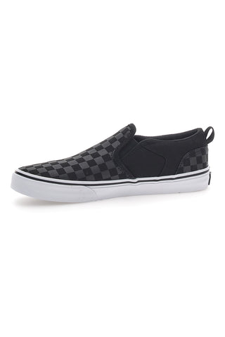 Schwarze und weiße Vans Asher Sneakers