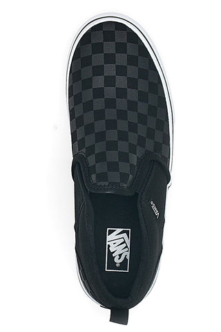 Schwarze und weiße Vans Asher Sneakers