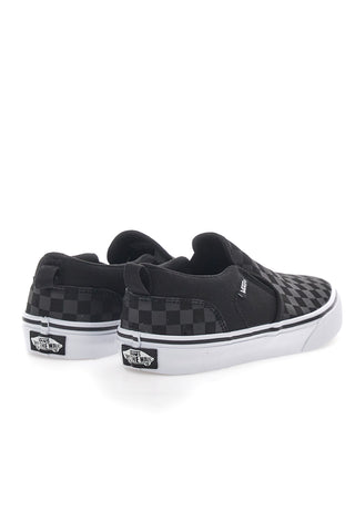 Schwarze und weiße Vans Asher Sneakers