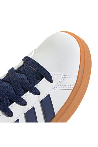 Sneakers Bianche con Lacci e Bande Laterali Blu Adidas GRAND COURT 2.0 K