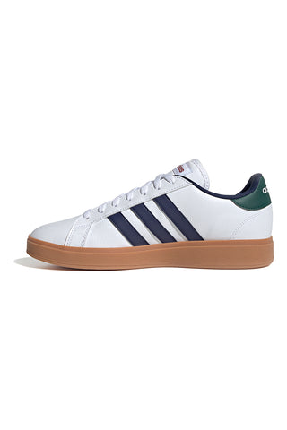Weiße Sneakers mit blauen und grünen Details ADIDAS Grand Court Base 2.0