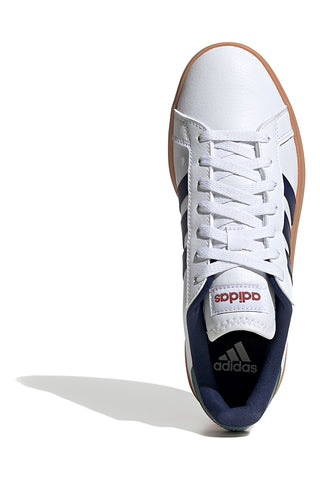 Weiße Sneakers mit blauen und grünen Details ADIDAS Grand Court Base 2.0