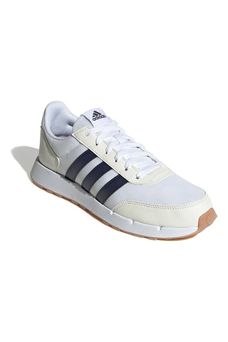 Weiße Sneakers mit blauen Streifen ADIDAS Run 50s