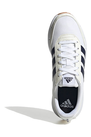 Weiße Sneakers mit blauen Streifen ADIDAS Run 50s