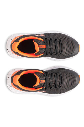 Scarpe da Allenamento Nere e Arancioni UNDER AMOUR Grade School Surge 4