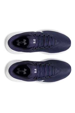 Schwarze Laufschuhe mit weißer Sohle Under Armour Hovr DS Ridge TR