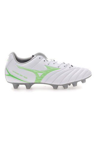 MIZUNO MONARCIDA NEO III SELECT Weiße Fußballschuhe für weichen Boden