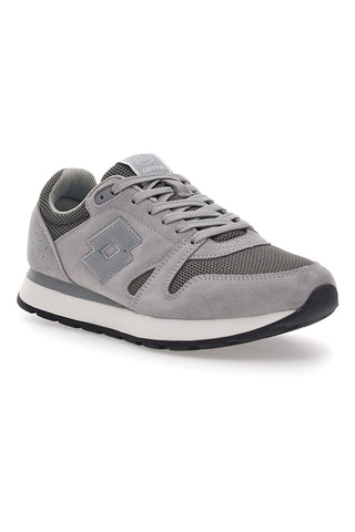 Graue Sneakers mit Air Memory Foam Lotto Trainer Amf Msh