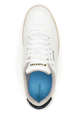 Weiße Sneakers mit Air Memory Foam Lotto Amf II Pu