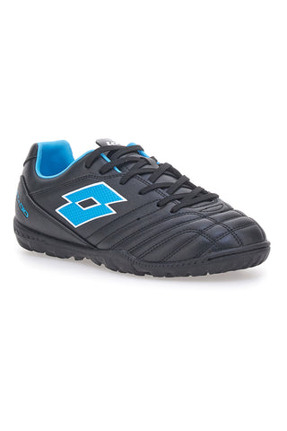 Schwarz-blaue Fußballschuhe für Kunstrasen LOTTO STAFIO 705 TF JR
