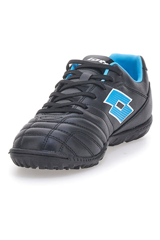 Schwarz-blaue Fußballschuhe für Kunstrasen LOTTO STAFIO 705 TF JR