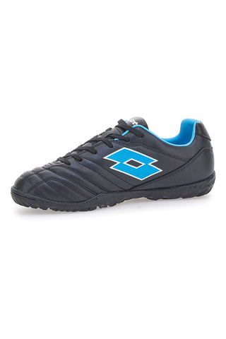 Schwarz-blaue Fußballschuhe für Kunstrasen LOTTO STAFIO 705 TF JR