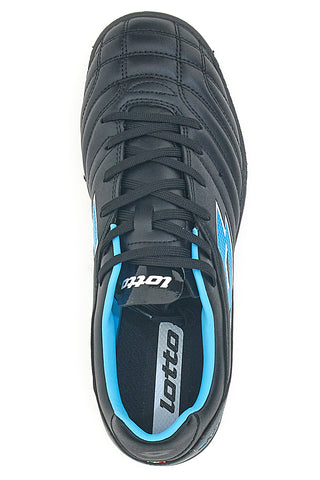 Schwarz-blaue Fußballschuhe für Kunstrasen LOTTO STAFIO 705 TF JR