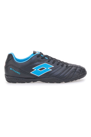 Scarpe da Calcetto Nere e Blu per campi sintetici LOTTO STAFIO 705 TF