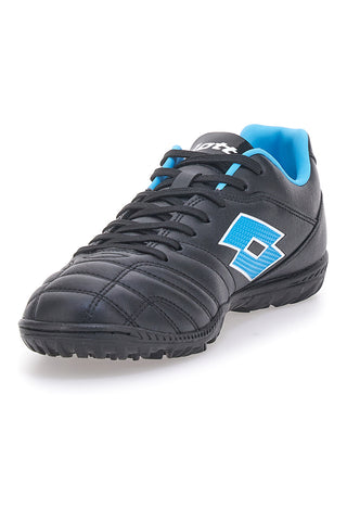 Scarpe da Calcetto Nere e Blu per campi sintetici LOTTO STAFIO 705 TF