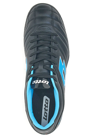 Scarpe da Calcetto Nere e Blu per campi sintetici LOTTO STAFIO 705 TF