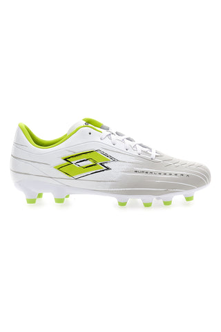 Scarpe da calcio bianche lime tacchetti LOTTO SOLISTA 700 IX