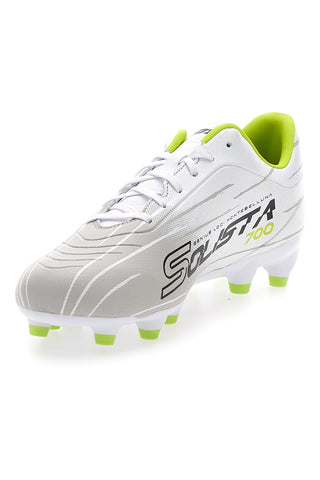 Scarpe da calcio bianche lime tacchetti LOTTO SOLISTA 700 IX