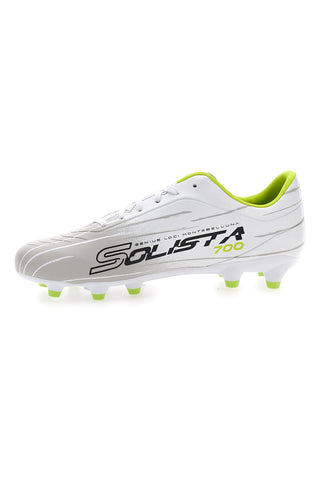 Scarpe da calcio bianche lime tacchetti LOTTO SOLISTA 700 IX