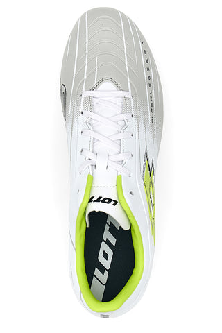 Scarpe da calcio bianche lime tacchetti LOTTO SOLISTA 700 IX