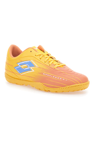 Scarpe calcio gialle arancioni leggere Lotto SOLISTA 700 IX TF