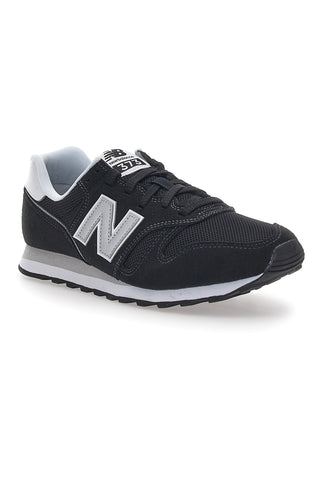 Schwarze Sneakers mit seitlichem Logo New Balance 373