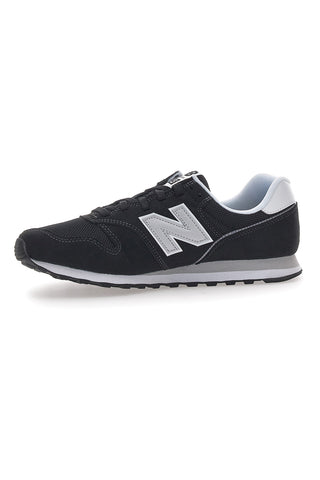 Schwarze Sneakers mit seitlichem Logo New Balance 373