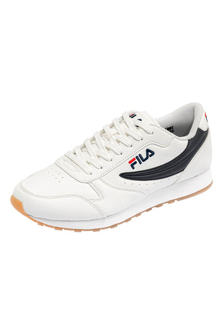 Weiße und blaue Sneakers mit herausnehmbarer Fila Orbit-Einlegesohle