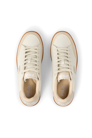 Beigefarbene Sneakers mit kontrastierender Sohle FILA COURTBAY
