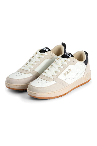 Beigefarbene Sneakers mit schwarzen Details FILA REGA