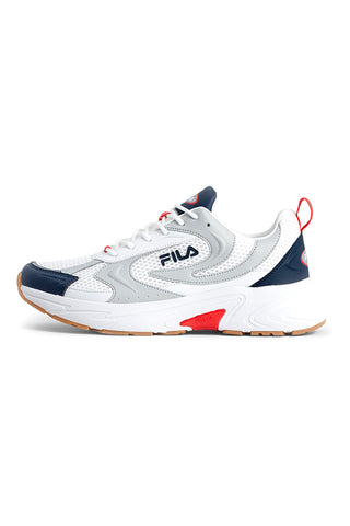 Weiße und blaue Sneakers mit FILA KREATIX Plateau
