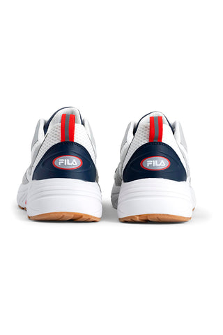 Weiße und blaue Sneakers mit FILA KREATIX Plateau