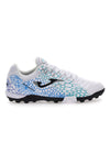 Scarpe da Calcio Indoor Bianco e Turchese JOMA MAXIMA 2527 Turf