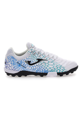 Scarpe da Calcio Indoor Bianco e Turchese JOMA MAXIMA 2527 Turf