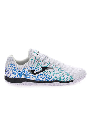 Scarpe da Calcetto FutSal Bianche e Azzurre JOMA MAXIMA 2532 Indoor