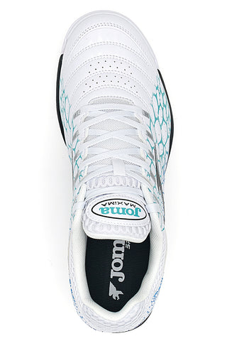 Scarpe da Calcetto FutSal Bianche e Azzurre JOMA MAXIMA 2532 Indoor