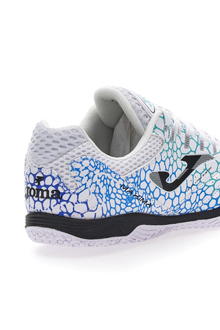 Scarpe da Calcetto FutSal Bianche e Azzurre JOMA MAXIMA 2532 Indoor