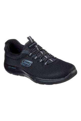 Schwarze vegane Sneakers mit Mesh-Obermaterial SKECHERS SUMMITS